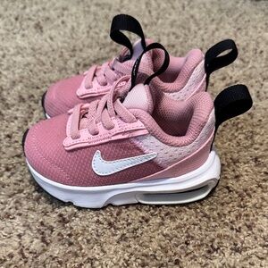 Nike Kids Pink and White Sneakers